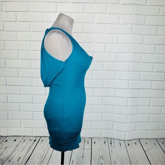 10/$25🦋 Wet Seal Teal Open Back Tunic Length Tank - Size Small - Picture 6 of 10